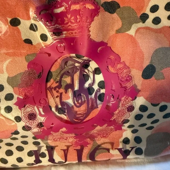 Juicy Couture Multicolor Tote with Pink Logo - Picture 2 of 13